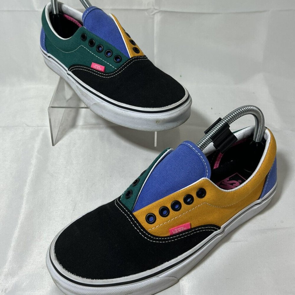 Vans Classic Old Skool “Mix and Match” Mens 7.5 Womens 9 Cadmium Yellow NO LACES